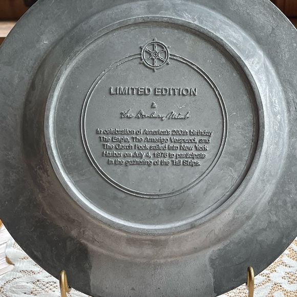 Commemorative plate, tall ships gather in NY harbor 1976 - Picture 6 of 11